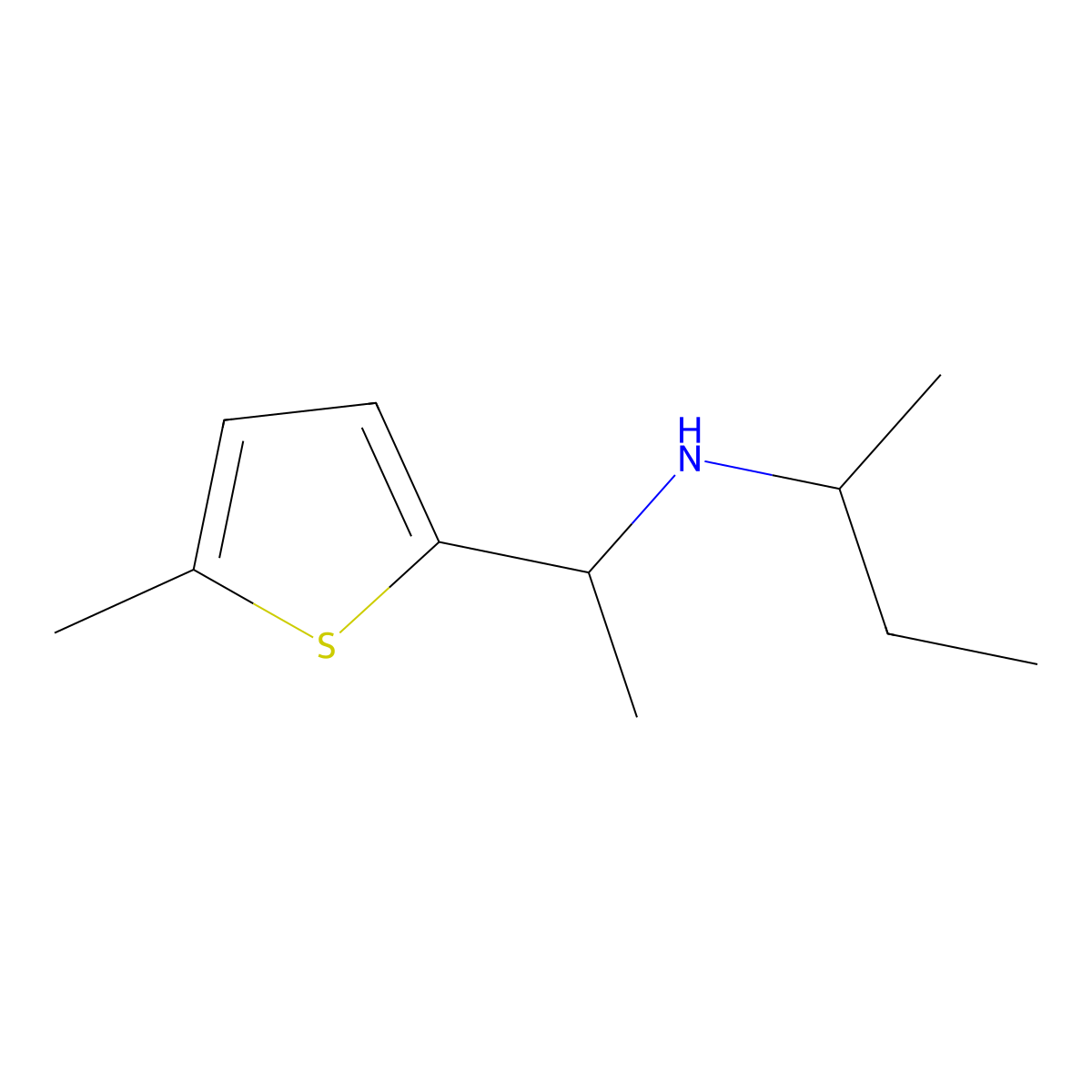 (Butan-2-yl)[1-(5-methylthiophen-2-yl)ethyl]amine molecular structure, CAS 1019552-76-1