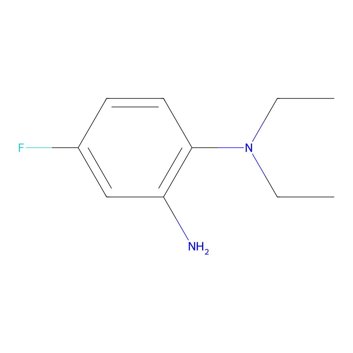 N~1~,N~1~-Diethyl-4-fluoro-1,2-benzenediamine molecular structure, CAS 1019556-91-2