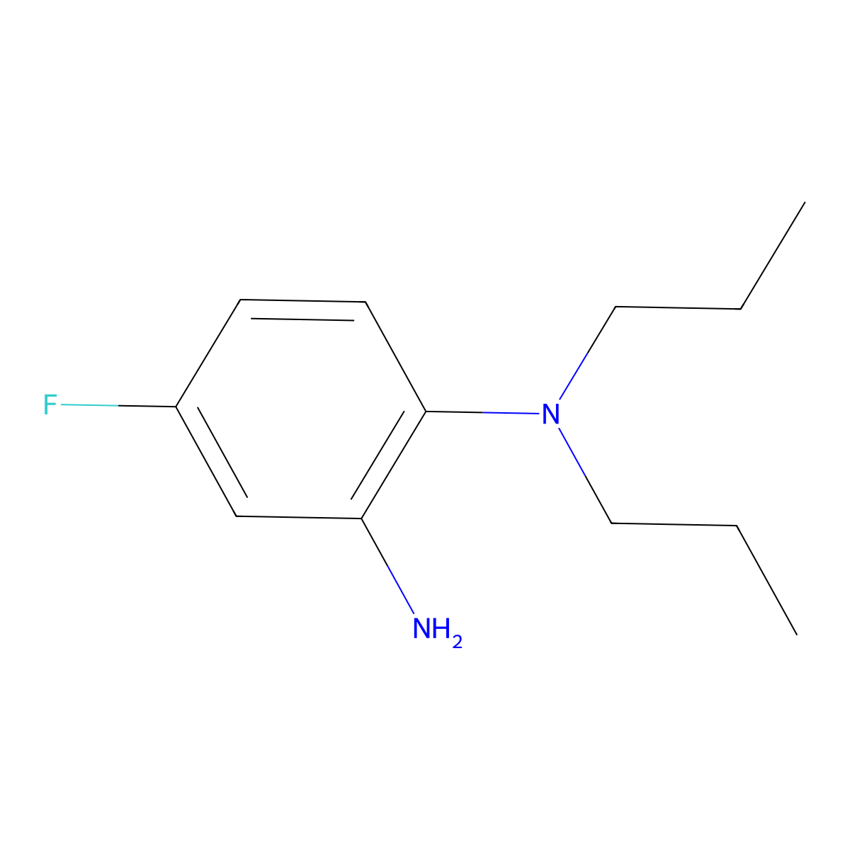 4-Fluoro-N1,N1-dipropylbenzene-1,2-diamine molecular structure, CAS 1019557-13-1