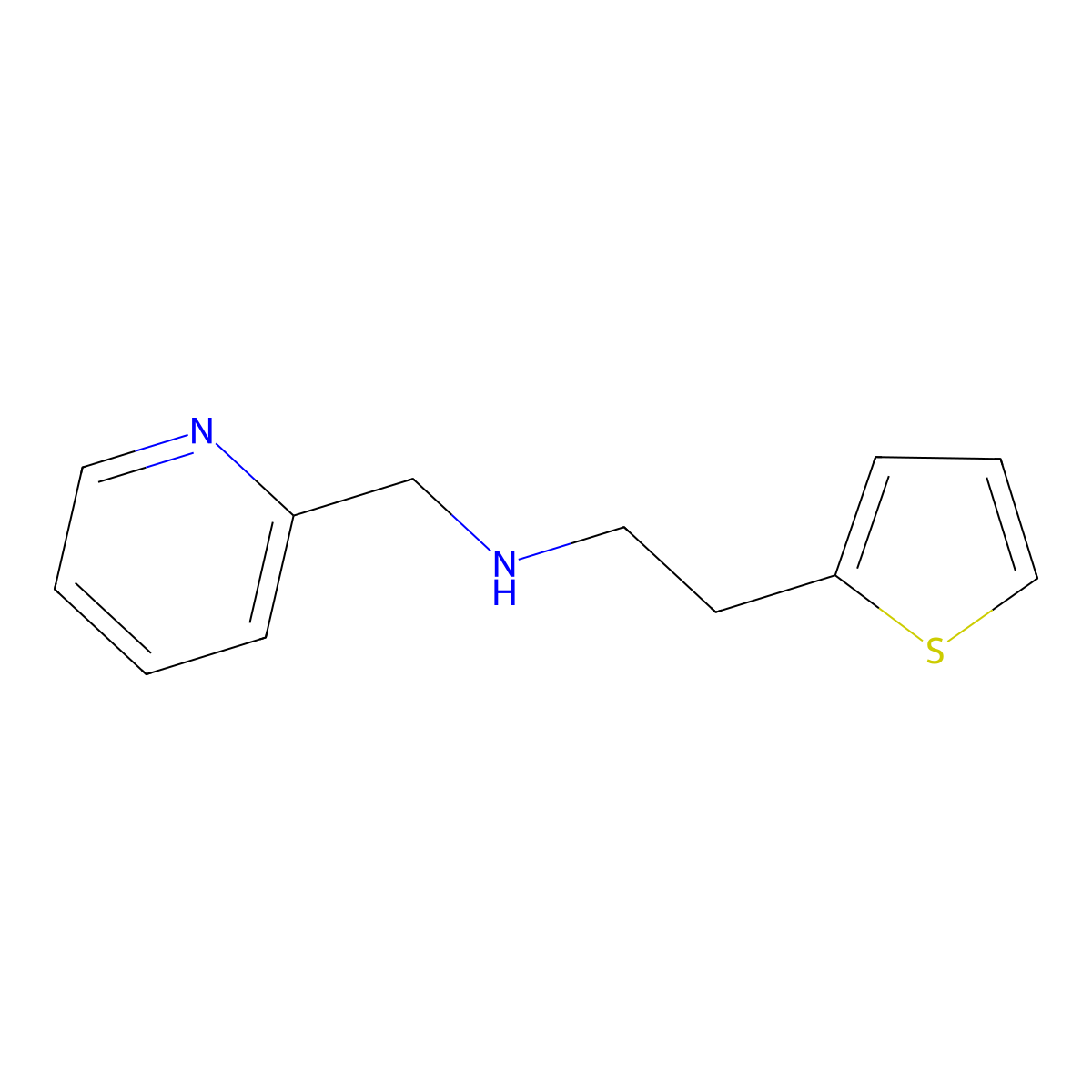 [(Pyridin-2-yl)methyl][2-(thiophen-2-yl)ethyl]amine molecular structure, CAS 1019557-38-0