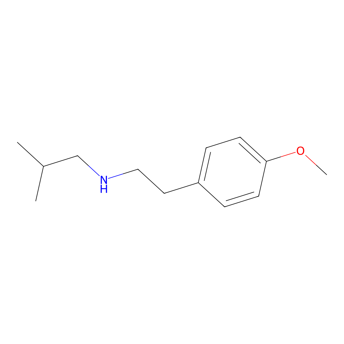 [2-(4-Methoxyphenyl)ethyl](2-methylpropyl)amine molecular structure, CAS 1019557-92-6