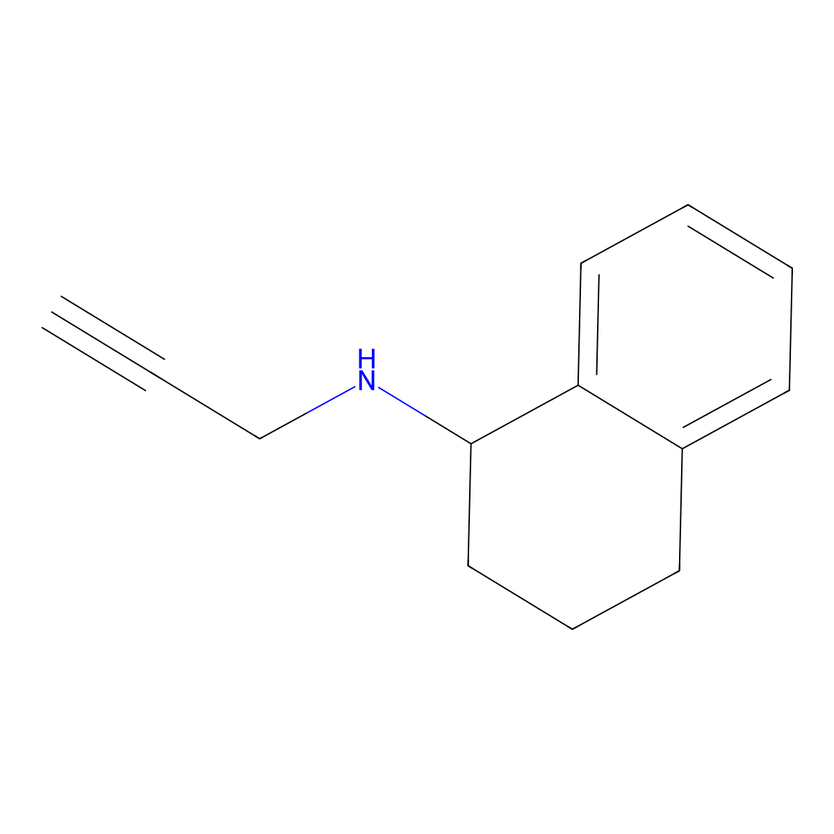 N-(prop-2-yn-1-yl)-1,2,3,4-tetrahydronaphthalen-1-amine molecular structure, CAS 1019560-85-0