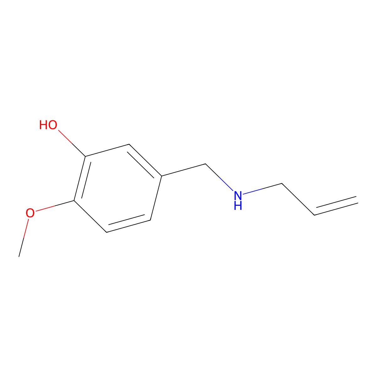 2-Methoxy-5-{[(prop-2-en-1-yl)amino]methyl}phenol molecular structure, CAS 1019561-00-2