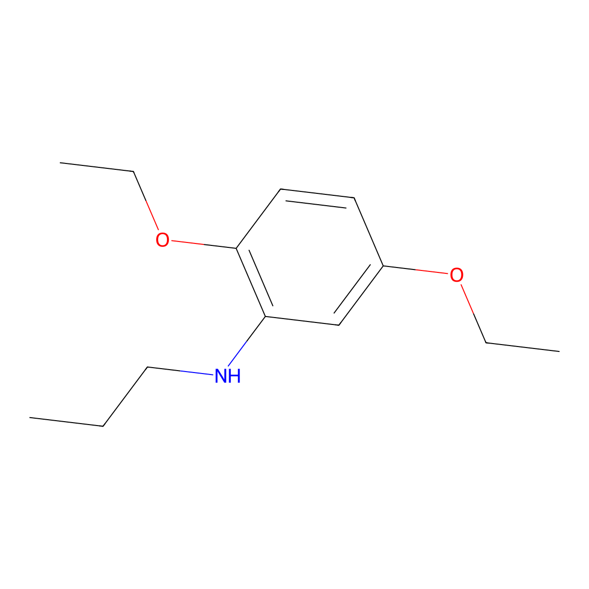 (2,5-Diethoxyphenyl)propylamine molecular structure, CAS 1019564-08-9