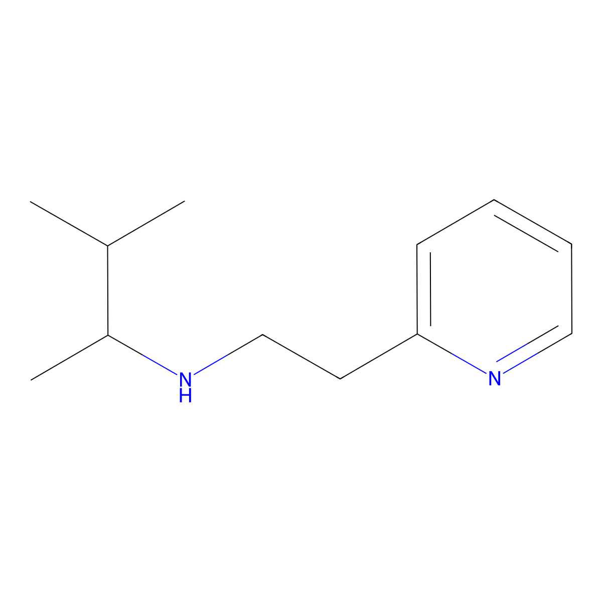 (3-Methylbutan-2-YL)[2-(pyridin-2-YL)ethyl]amine molecular structure, CAS 1019564-69-2