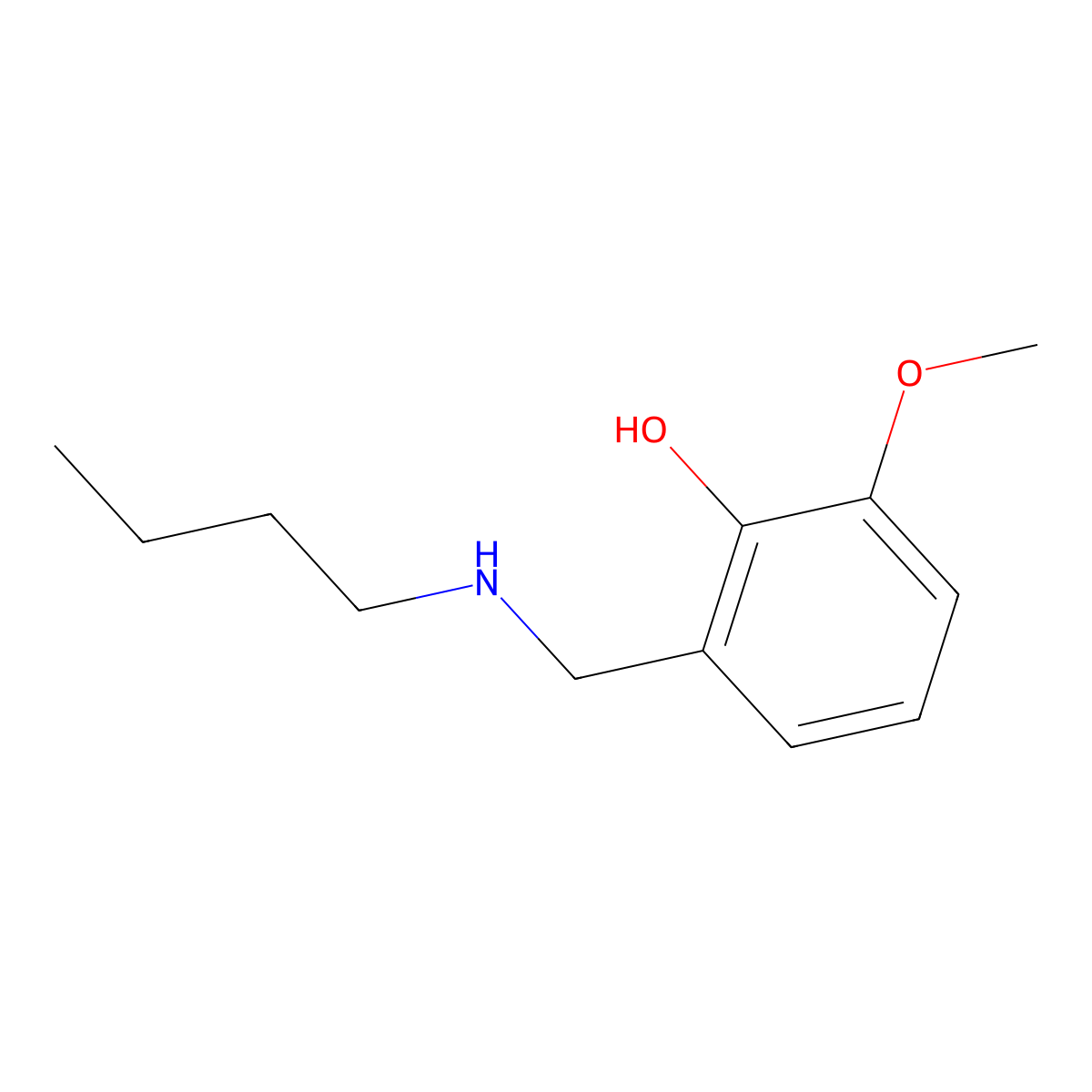 2-[(Butylamino)methyl]-6-methoxyphenol molecular structure, CAS 1019566-16-5