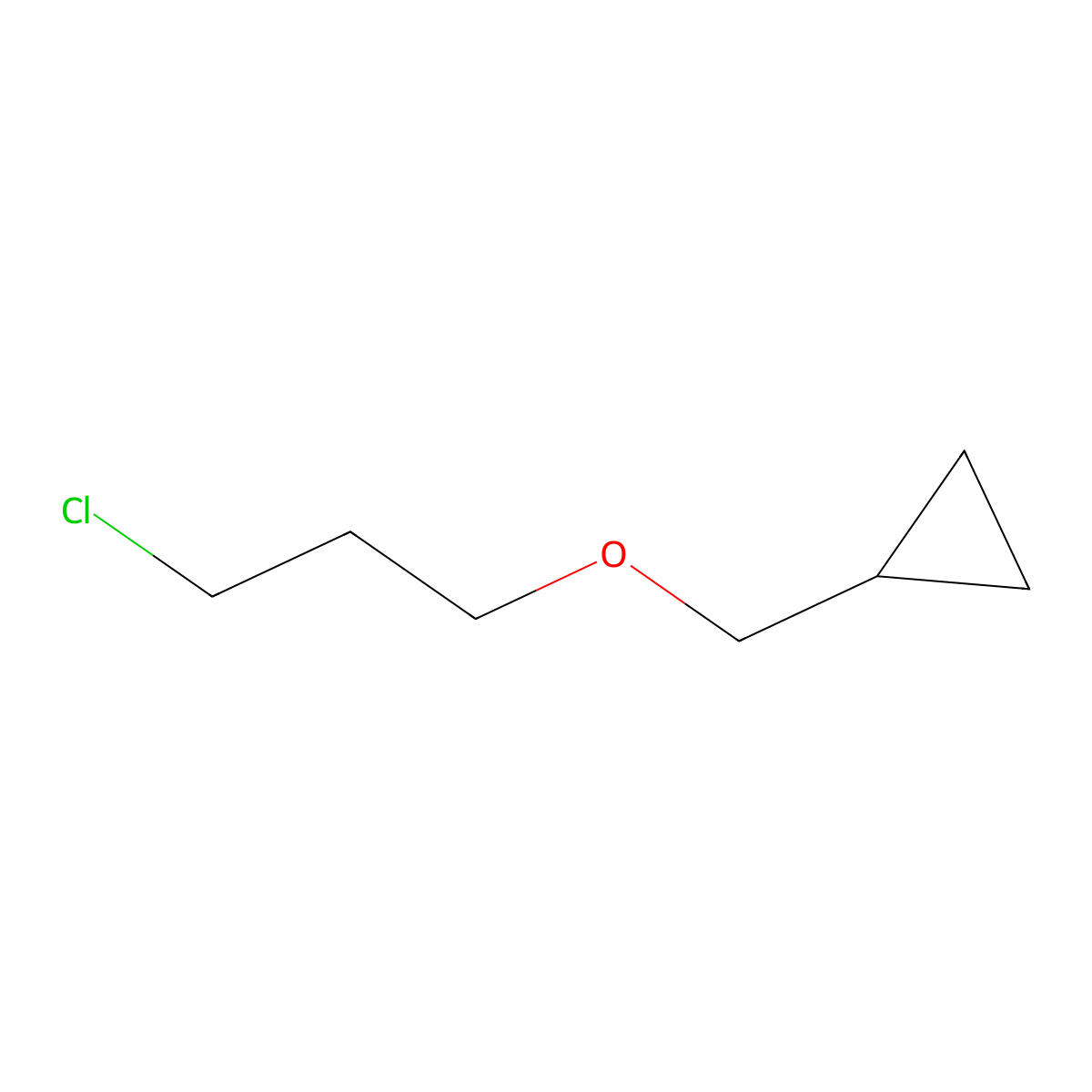 [(3-Chloropropoxy)methyl]cyclopropane molecular structure, CAS 1019568-05-8