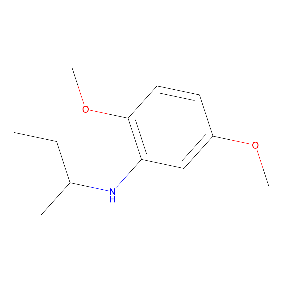 N-(Butan-2-yl)-2,5-dimethoxyaniline molecular structure, CAS 1019569-53-9