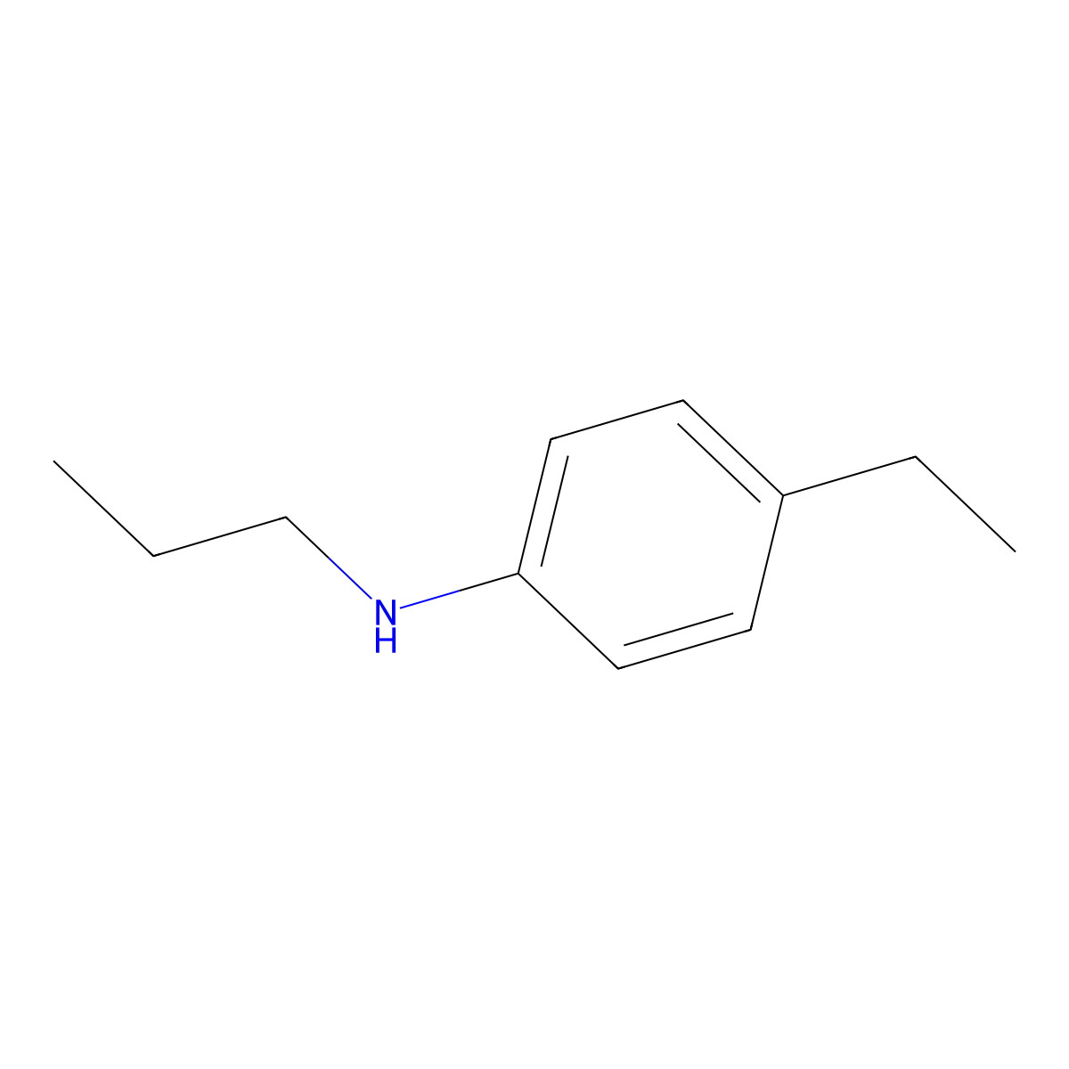 4-ethyl-N-propylaniline molecular structure, CAS 1019570-75-2
