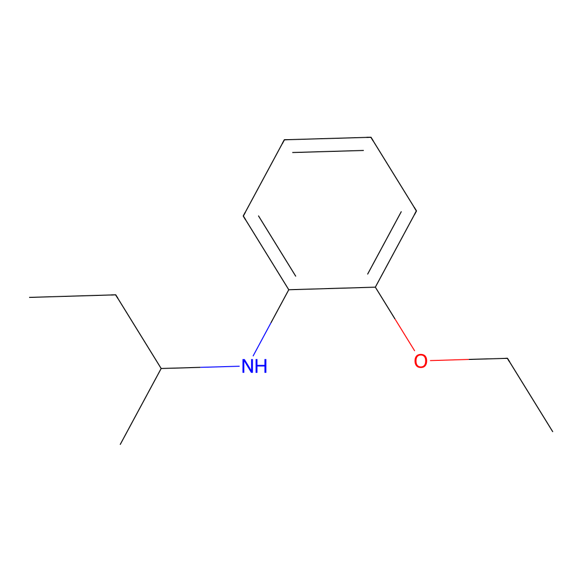 N-(Butan-2-yl)-2-ethoxyaniline molecular structure, CAS 1019574-25-4