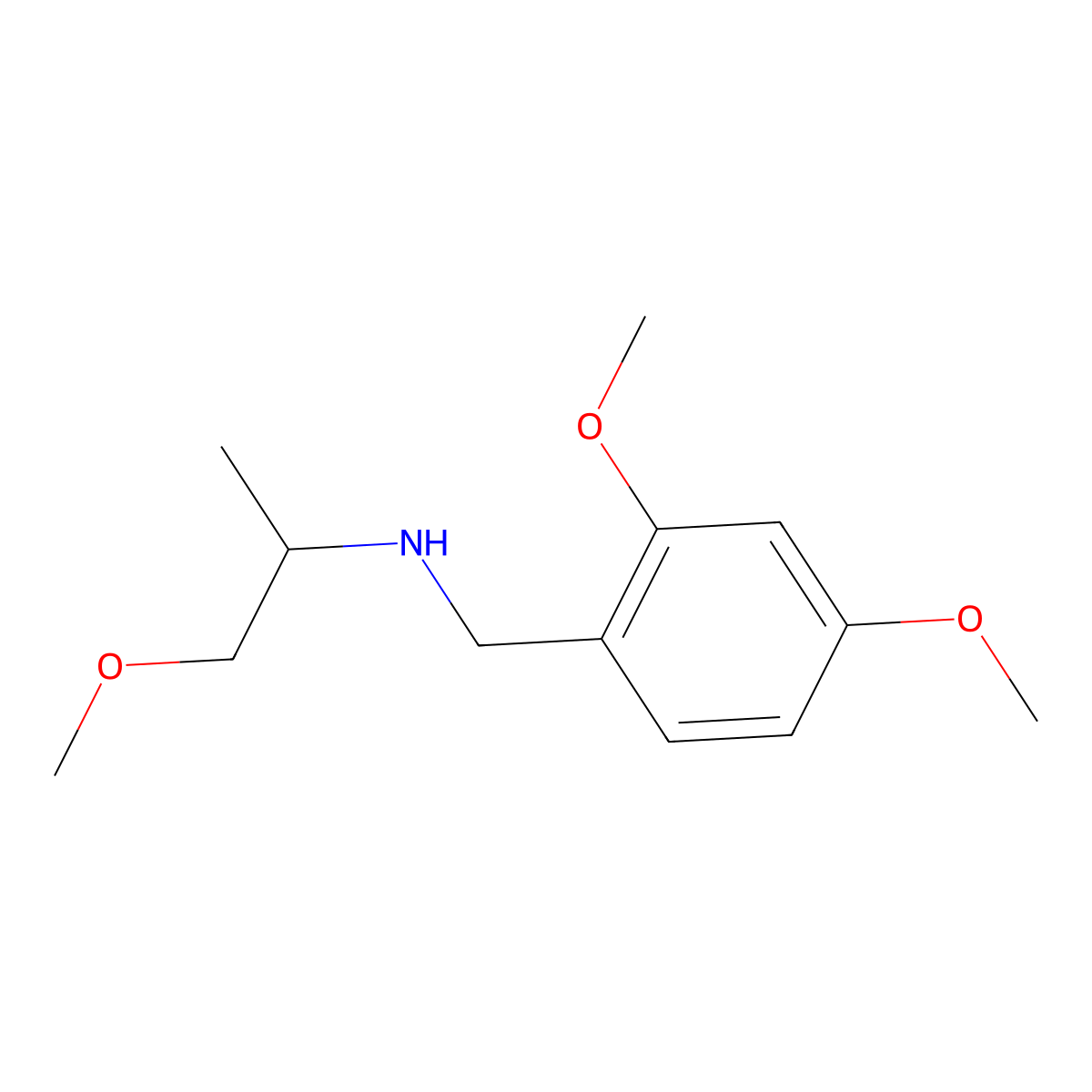 [(2,4-Dimethoxyphenyl)methyl](1-methoxypropan-2-yl)amine molecular structure, CAS 1019578-20-1
