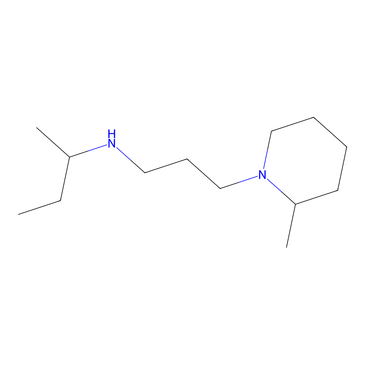 (Butan-2-yl)[3-(2-methylpiperidin-1-yl)propyl]amine molecular structure, CAS 1019578-36-9