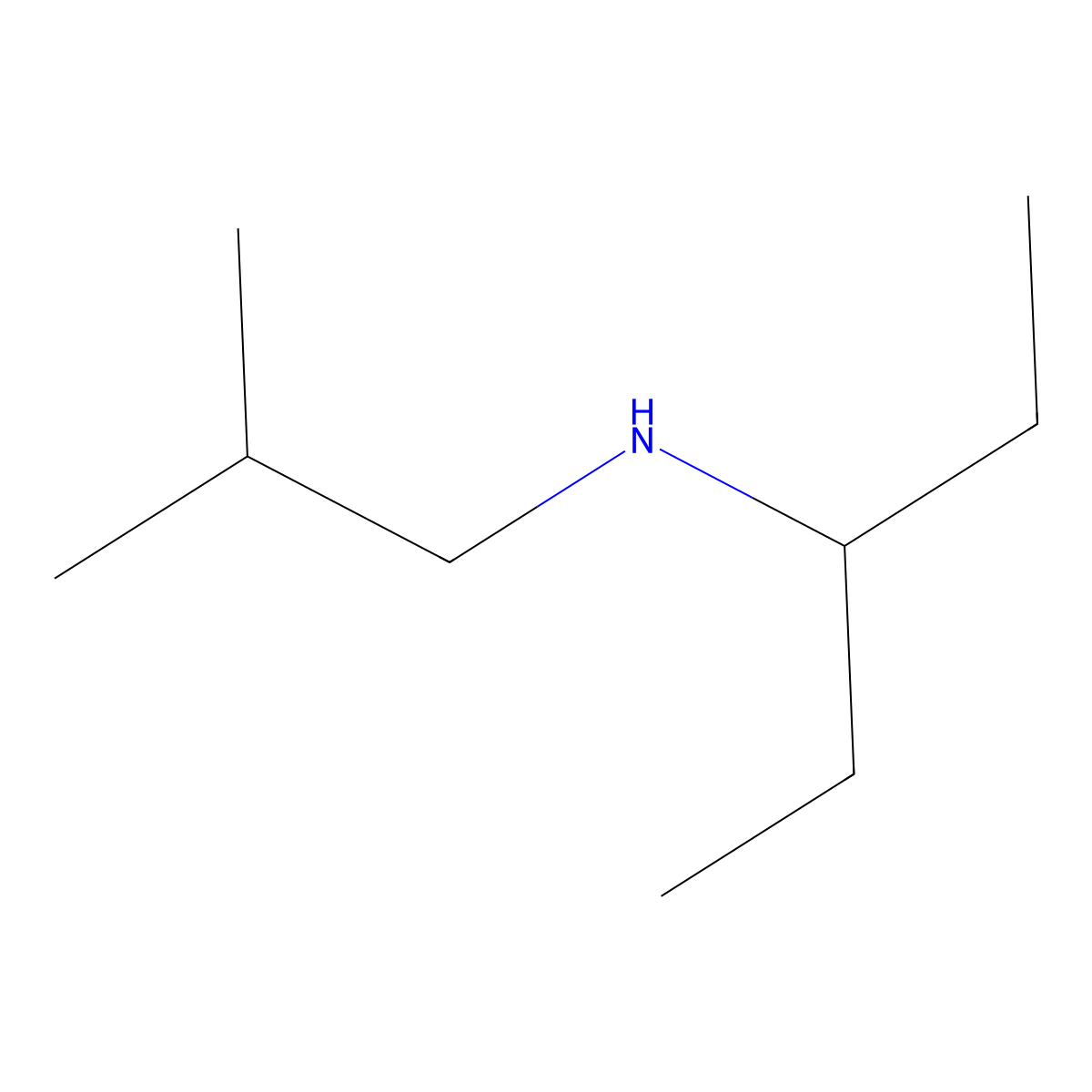 (2-Methylpropyl)(pentan-3-yl)amine molecular structure, CAS 1019579-04-4