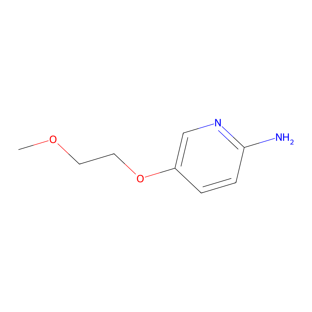 5-(2-Methoxyethoxy)pyridin-2-amine molecular structure, CAS 1019583-54-0