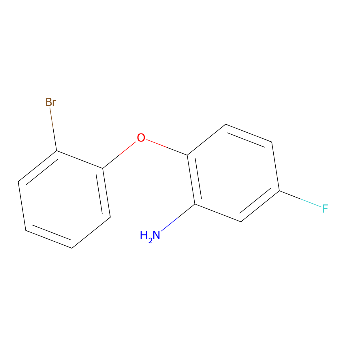 2-(2-Bromophenoxy)-5-fluoroaniline molecular structure, CAS 1019583-99-3