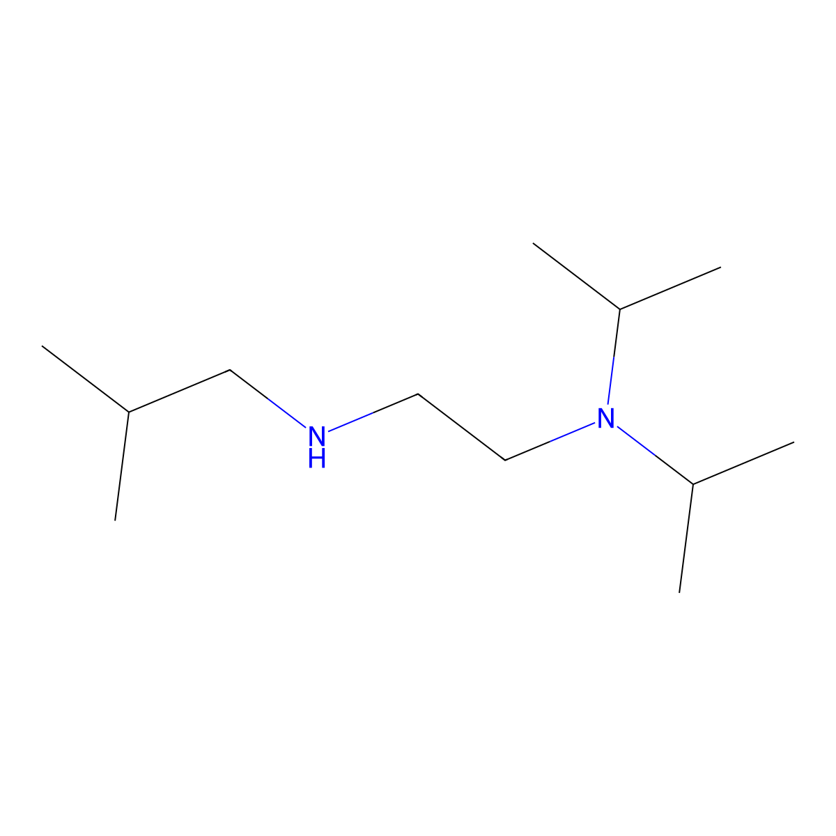 {2-[Bis(propan-2-yl)amino]ethyl}(2-methylpropyl)amine molecular structure, CAS 1019586-06-1
