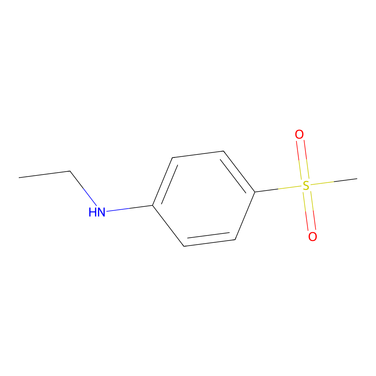(4-Methanesulfonyl-phenyl)-ethyl-amine molecular structure, CAS 1019594-39-8