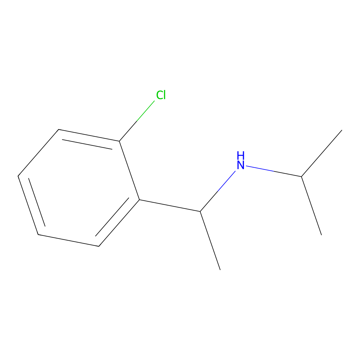 [1-(2-Chlorophenyl)ethyl](propan-2-yl)amine molecular structure, CAS 1019596-46-3