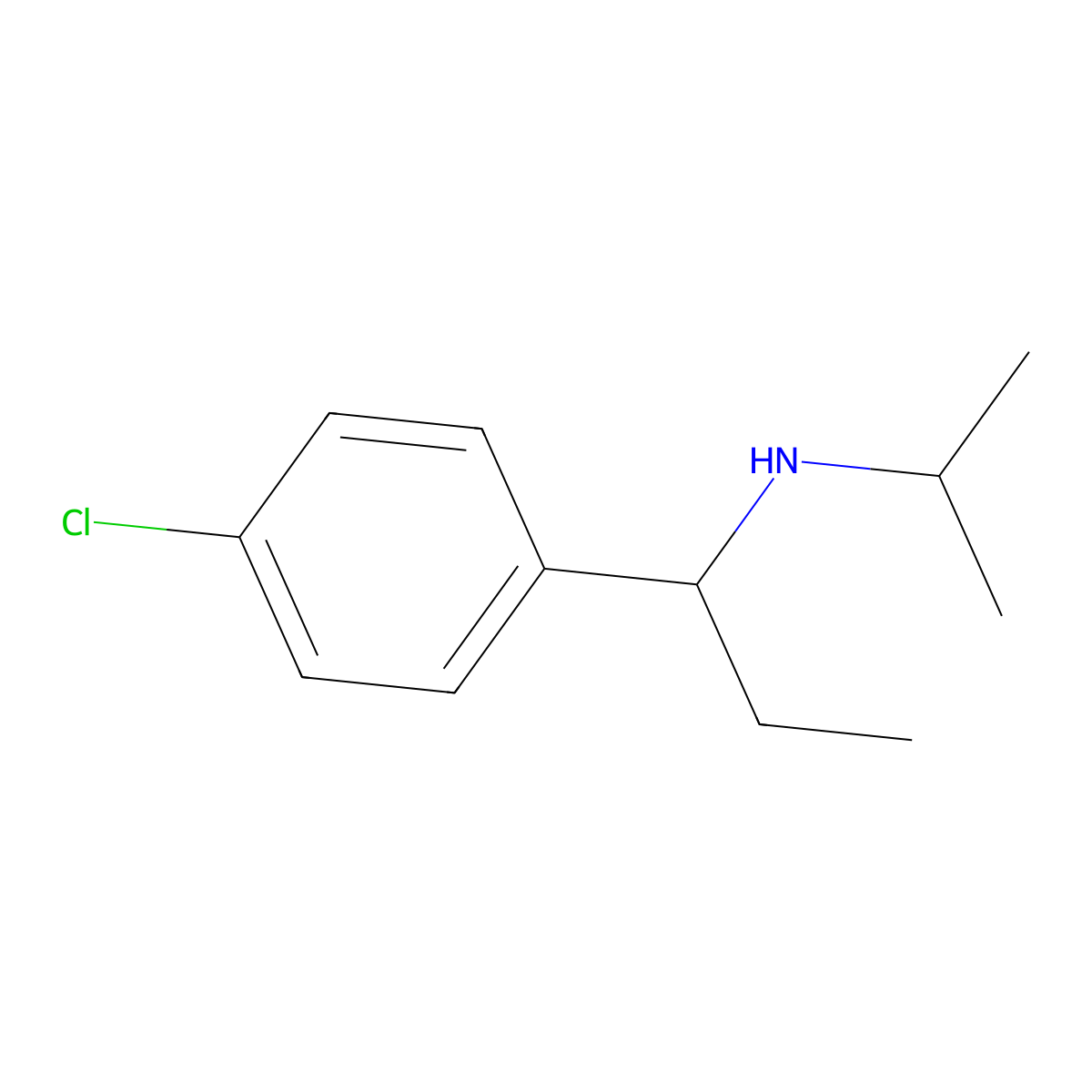 [1-(4-Chlorophenyl)propyl](propan-2-yl)amine molecular structure, CAS 1019596-67-8