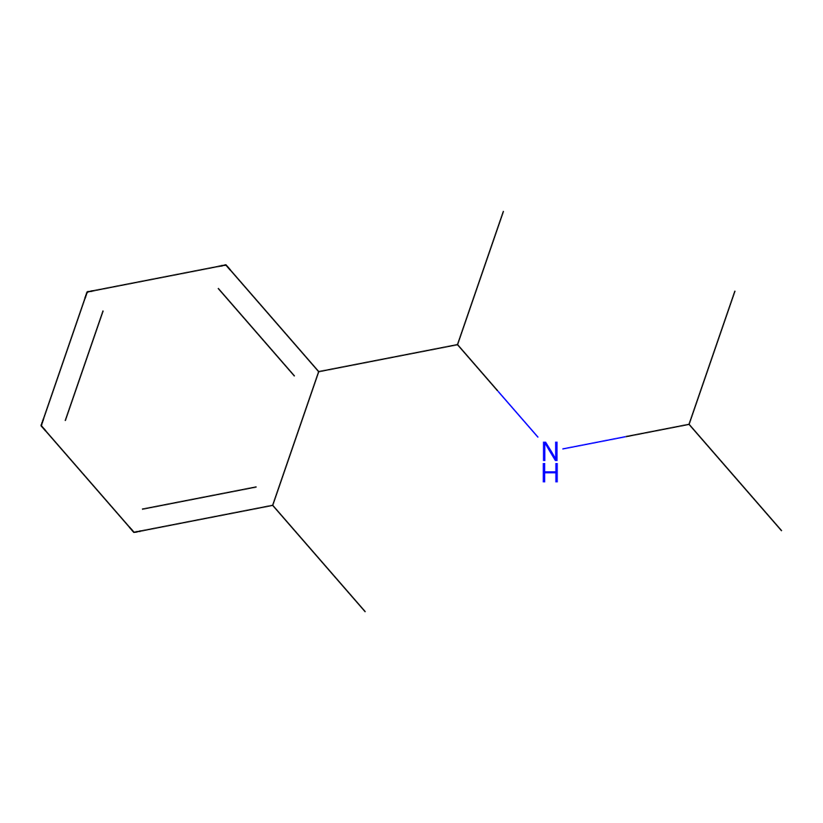 [1-(2-Methylphenyl)ethyl](propan-2-yl)amine molecular structure, CAS 1019596-88-3