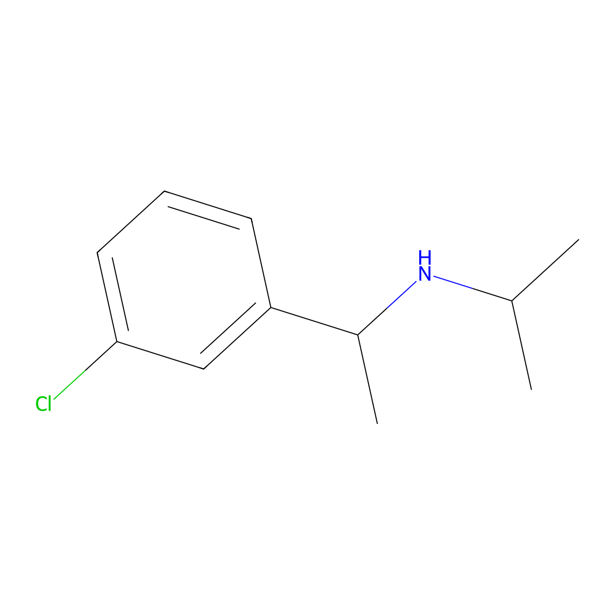 [1-(3-Chloro-phenyl)-ethyl]-isopropyl-amine molecular structure, CAS 1019598-00-5