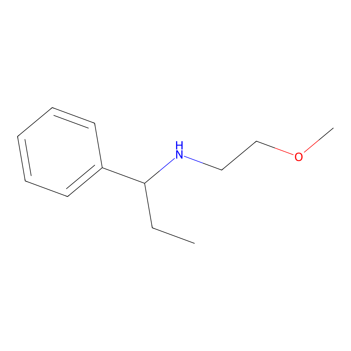 (2-Methoxyethyl)(1-phenylpropyl)amine molecular structure, CAS 1019598-47-0