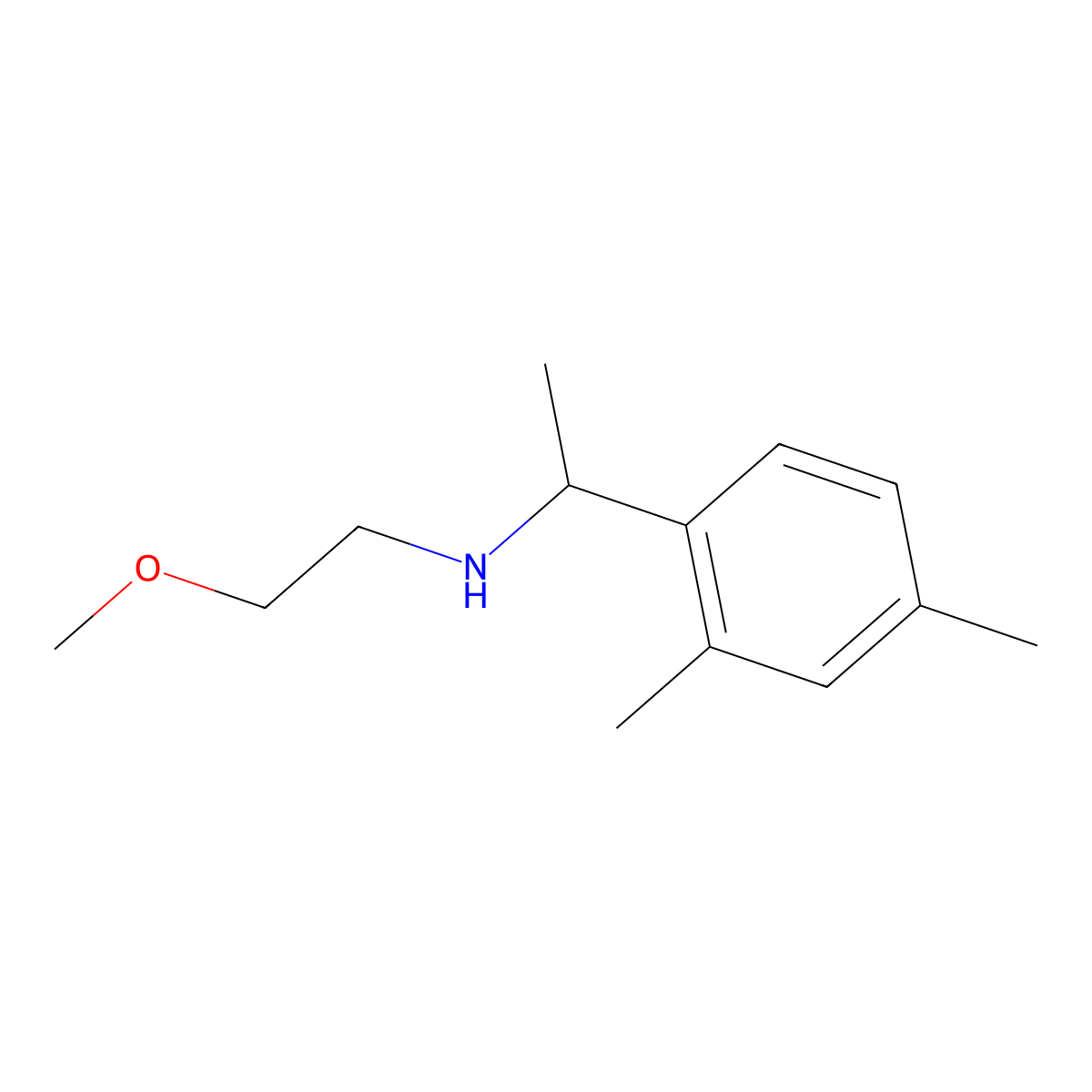 [1-(2,4-Dimethylphenyl)ethyl](2-methoxyethyl)amine molecular structure, CAS 1019598-95-8