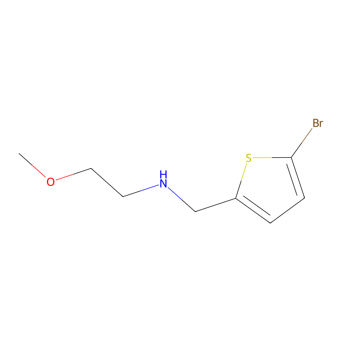 [(5-Bromothiophen-2-YL)methyl](2-methoxyethyl)amine molecular structure, CAS 1019599-26-8
