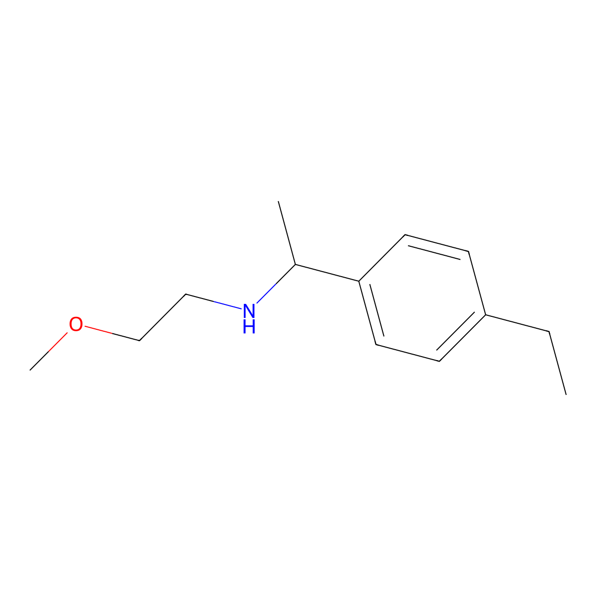 [1-(4-Ethylphenyl)ethyl](2-methoxyethyl)amine molecular structure, CAS 1019599-32-6