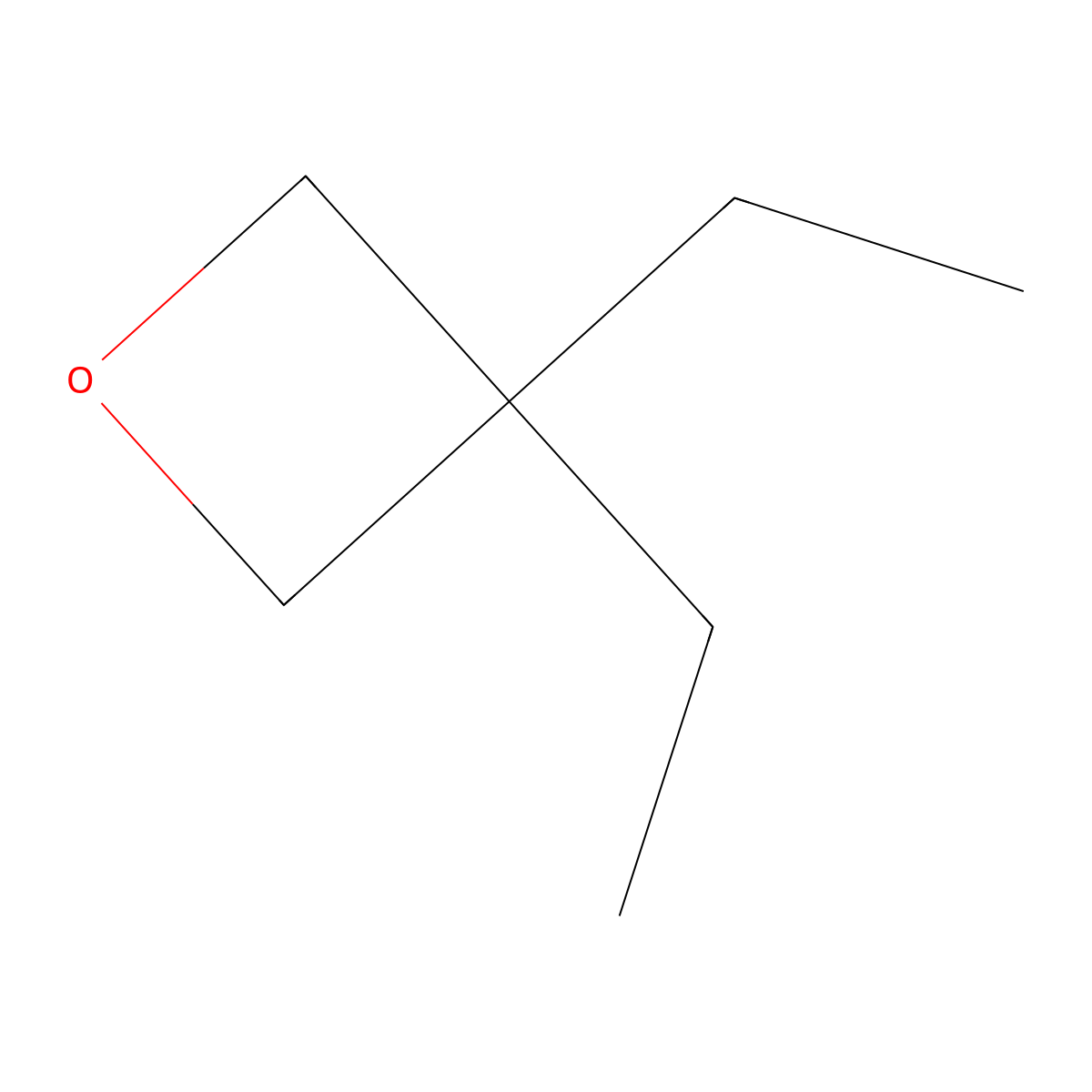 3,3-Diethyloxetane molecular structure, CAS 10196-39-1