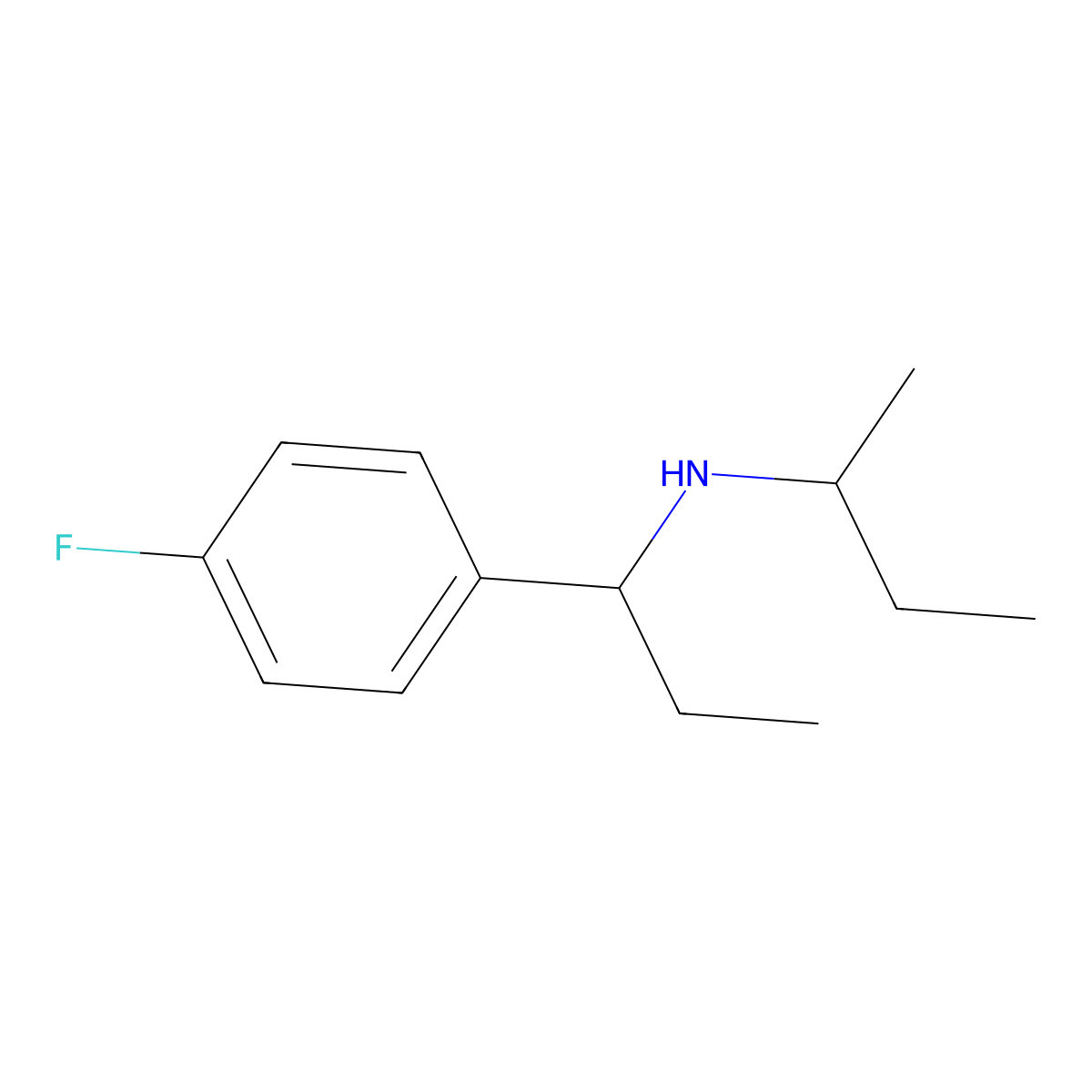 (Butan-2-yl)[1-(4-fluorophenyl)propyl]amine molecular structure, CAS 1019600-06-6