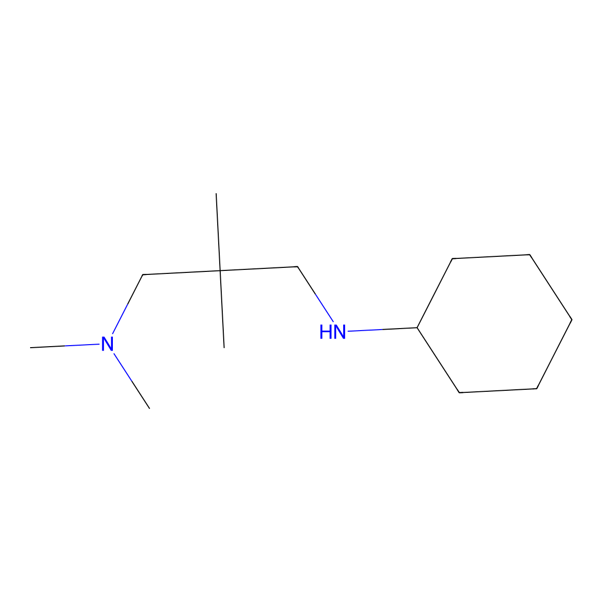 N-[3-(Dimethylamino)-2,2-dimethylpropyl]cyclohexanamine molecular structure, CAS 1019604-82-0