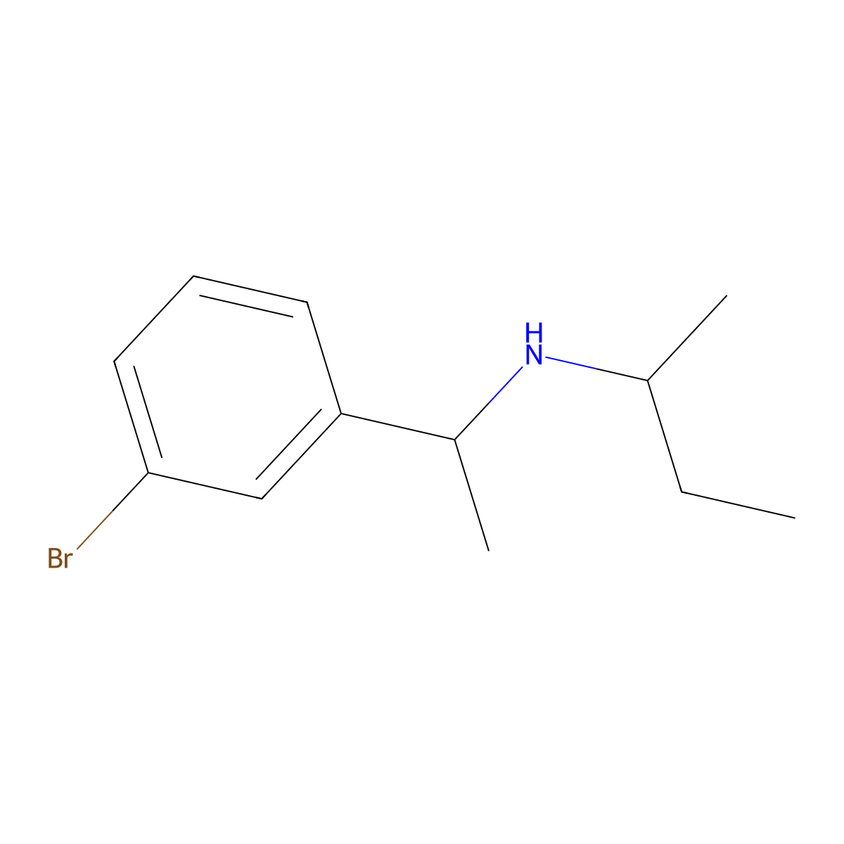 [1-(3-Bromophenyl)ethyl](butan-2-yl)amine molecular structure, CAS 1019604-98-8