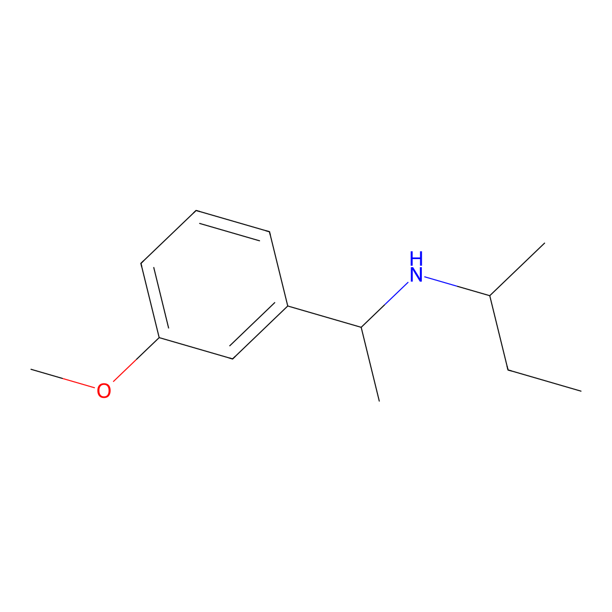(Butan-2-yl)[1-(3-methoxyphenyl)ethyl]amine molecular structure, CAS 1019605-30-1