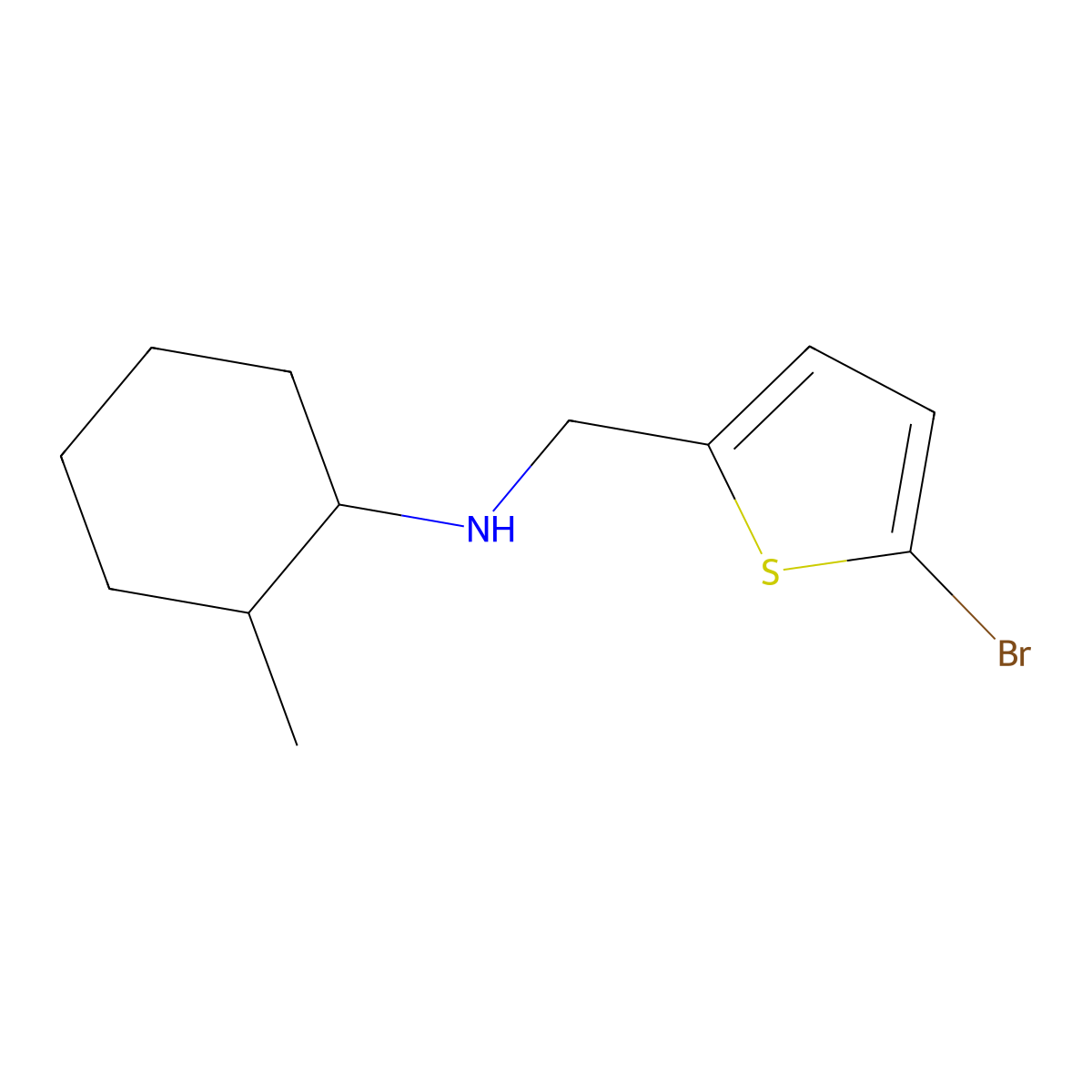 N-[(5-Bromothiophen-2-YL)methyl]-2-methylcyclohexan-1-amine molecular structure, CAS 1019606-12-2