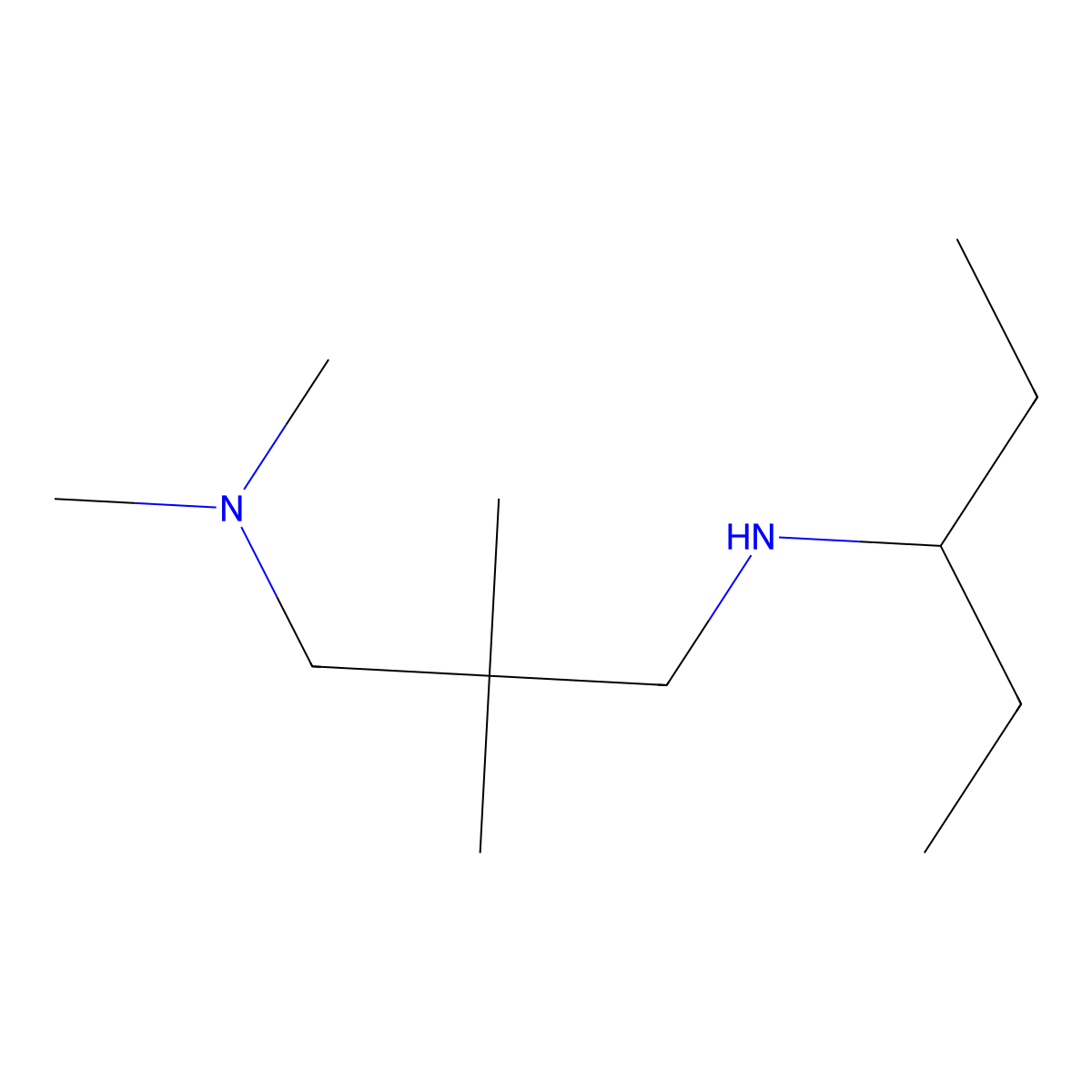 [3-(Dimethylamino)-2,2-dimethylpropyl](pentan-3-YL)amine molecular structure, CAS 1019609-65-4