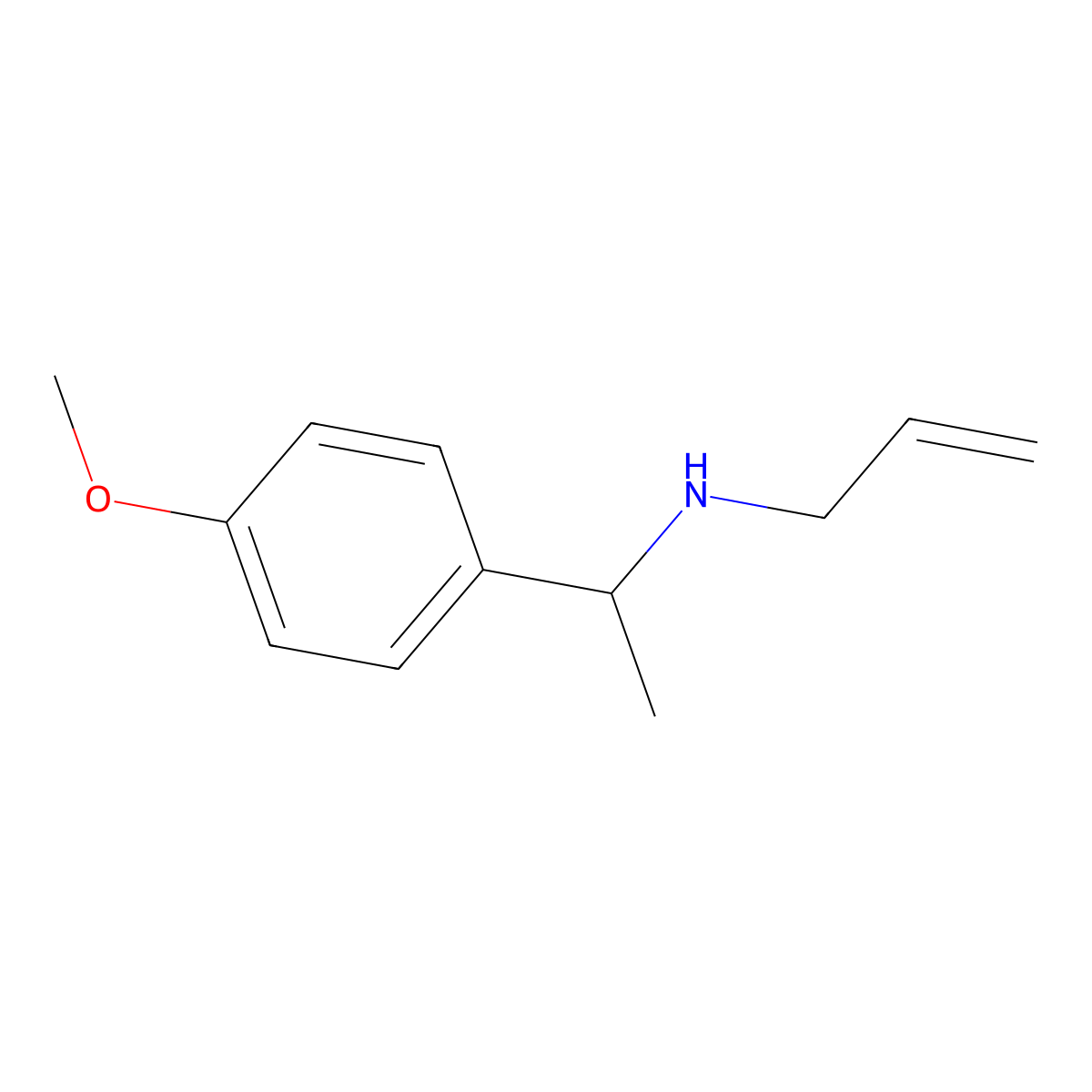 [1-(4-Methoxyphenyl)ethyl](prop-2-EN-1-YL)amine molecular structure, CAS 1019612-30-6