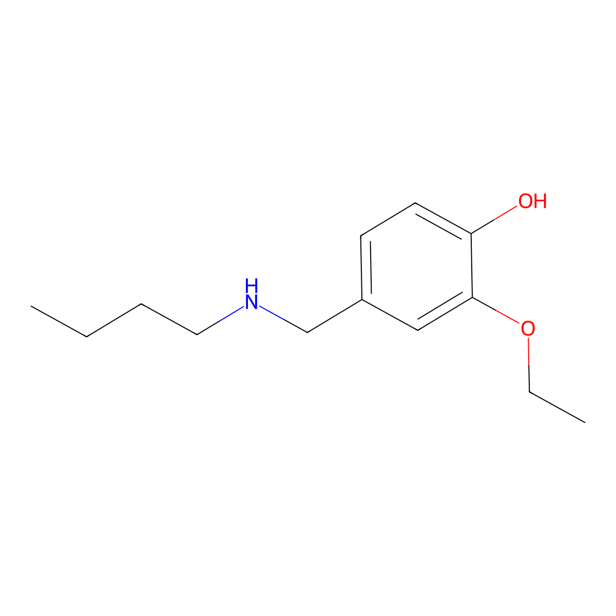 4-[(Butylamino)methyl]-2-ethoxyphenol molecular structure, CAS 1019619-04-5