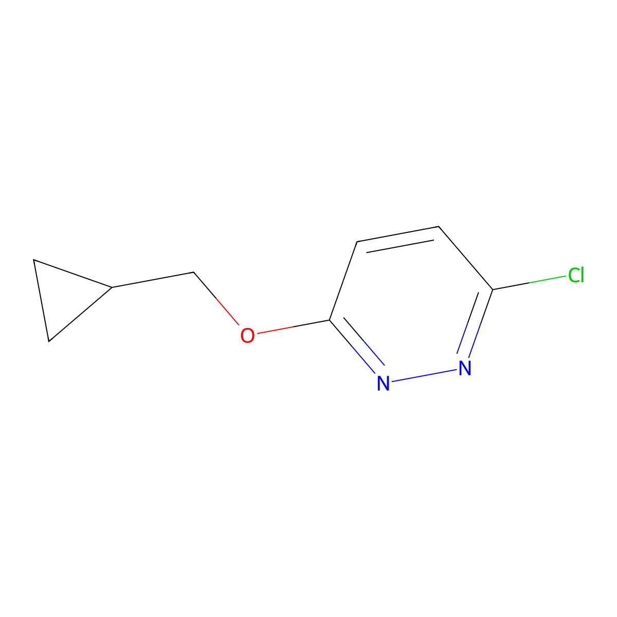 3-Chloro-6-(cyclopropylmethoxy)pyridazine molecular structure, CAS 1019619-79-4
