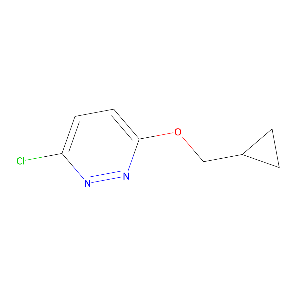 3-Chloro-6-(cyclopropylmethoxy)pyridazine molecular structure, CAS 1019619-79-4