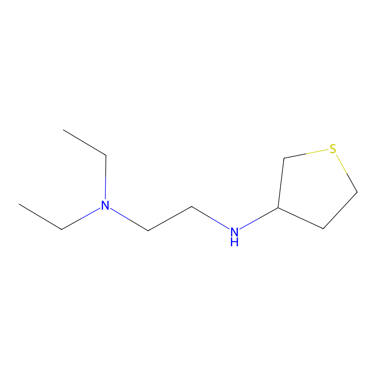 N-[2-(Diethylamino)ethyl]thiolan-3-amine molecular structure, CAS 1019623-38-1