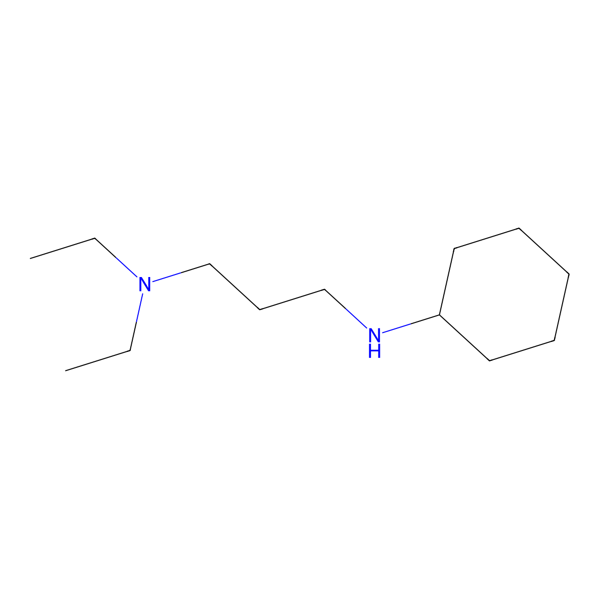 N-[3-(diethylamino)propyl]cyclohexanamine molecular structure, CAS 1019625-50-3