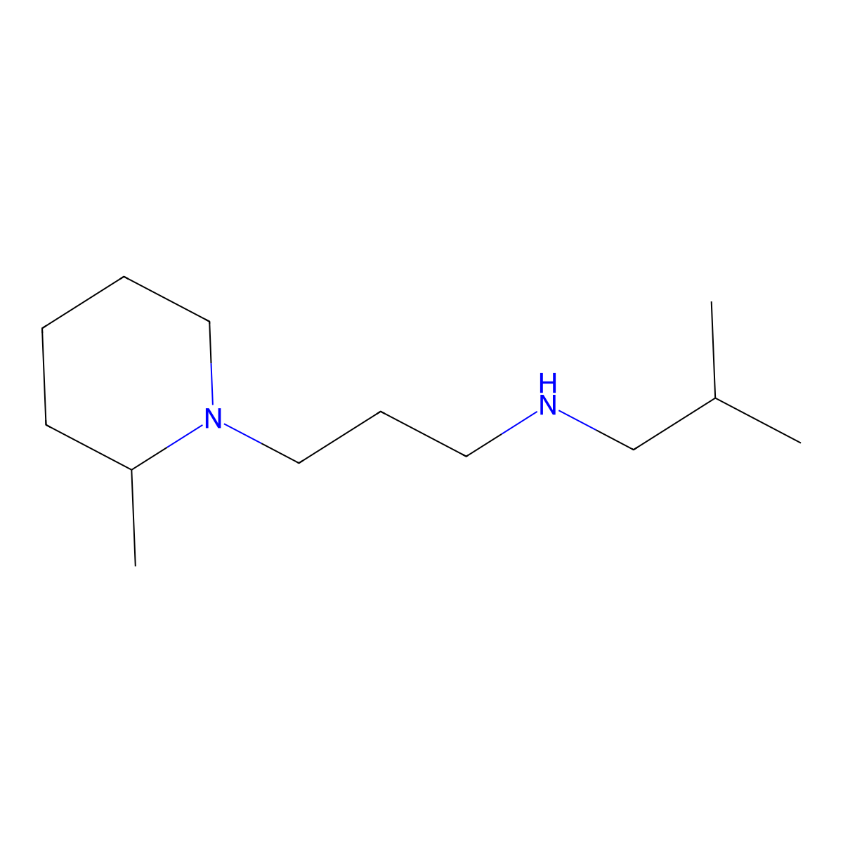 [3-(2-Methylpiperidin-1-YL)propyl](2-methylpropyl)amine molecular structure, CAS 1019628-09-1