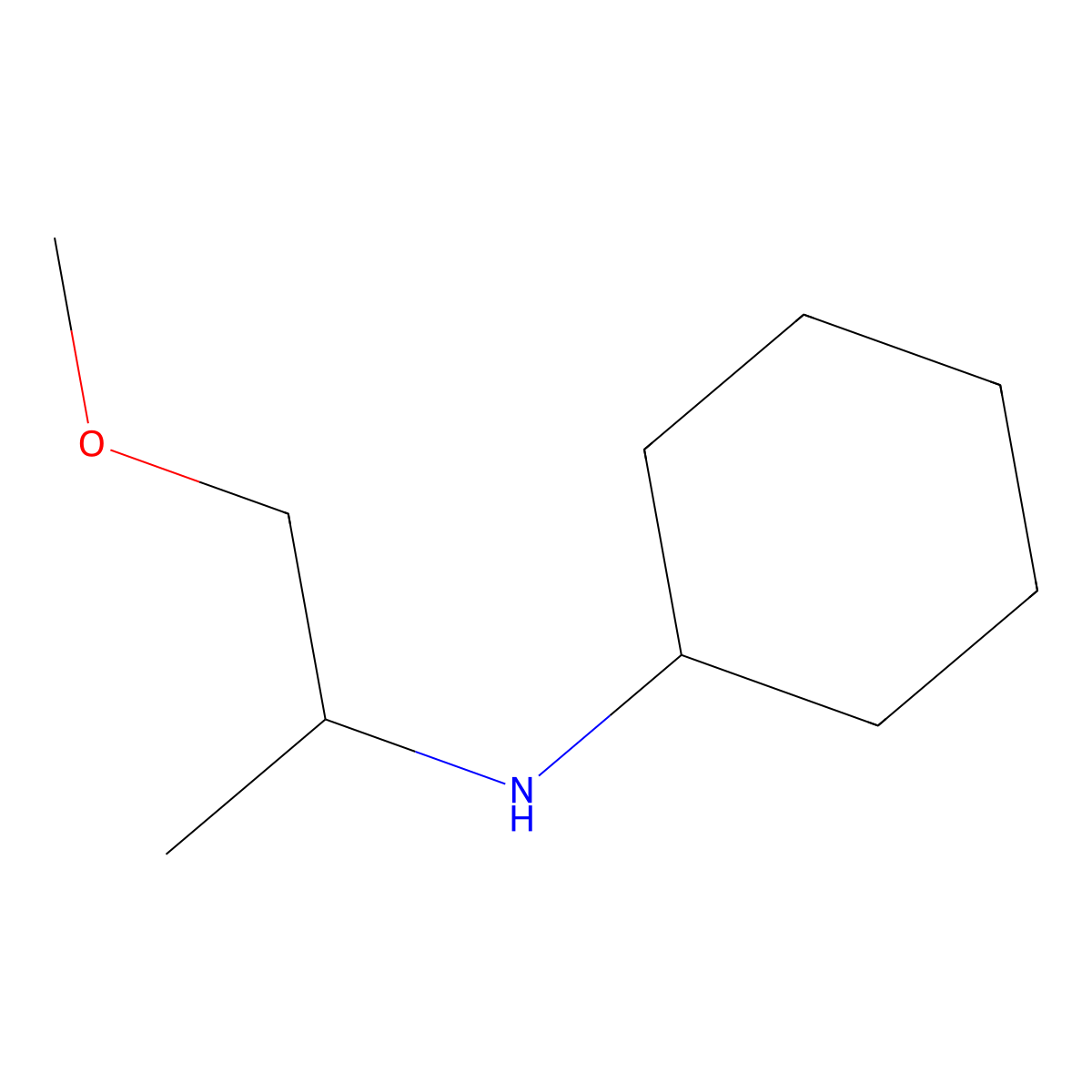 N-(1-Methoxypropan-2-YL)cyclohexanamine molecular structure, CAS 1019629-49-2