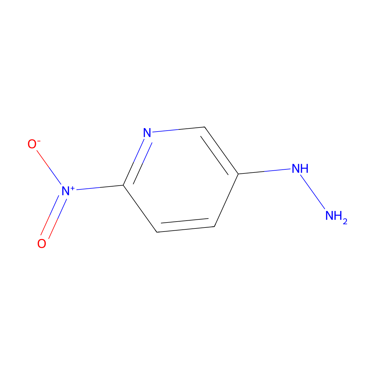 5-Hydrazinyl-2-nitropyridine molecular structure, CAS 1019632-12-2