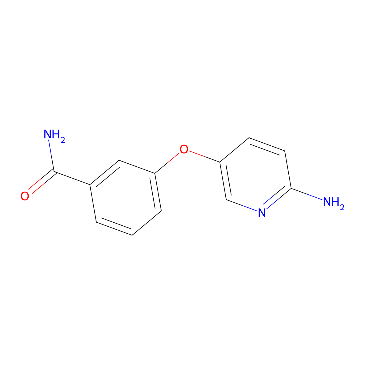 3-[(6-Aminopyridin-3-yl)oxy]benzamide molecular structure, CAS 1019634-11-7