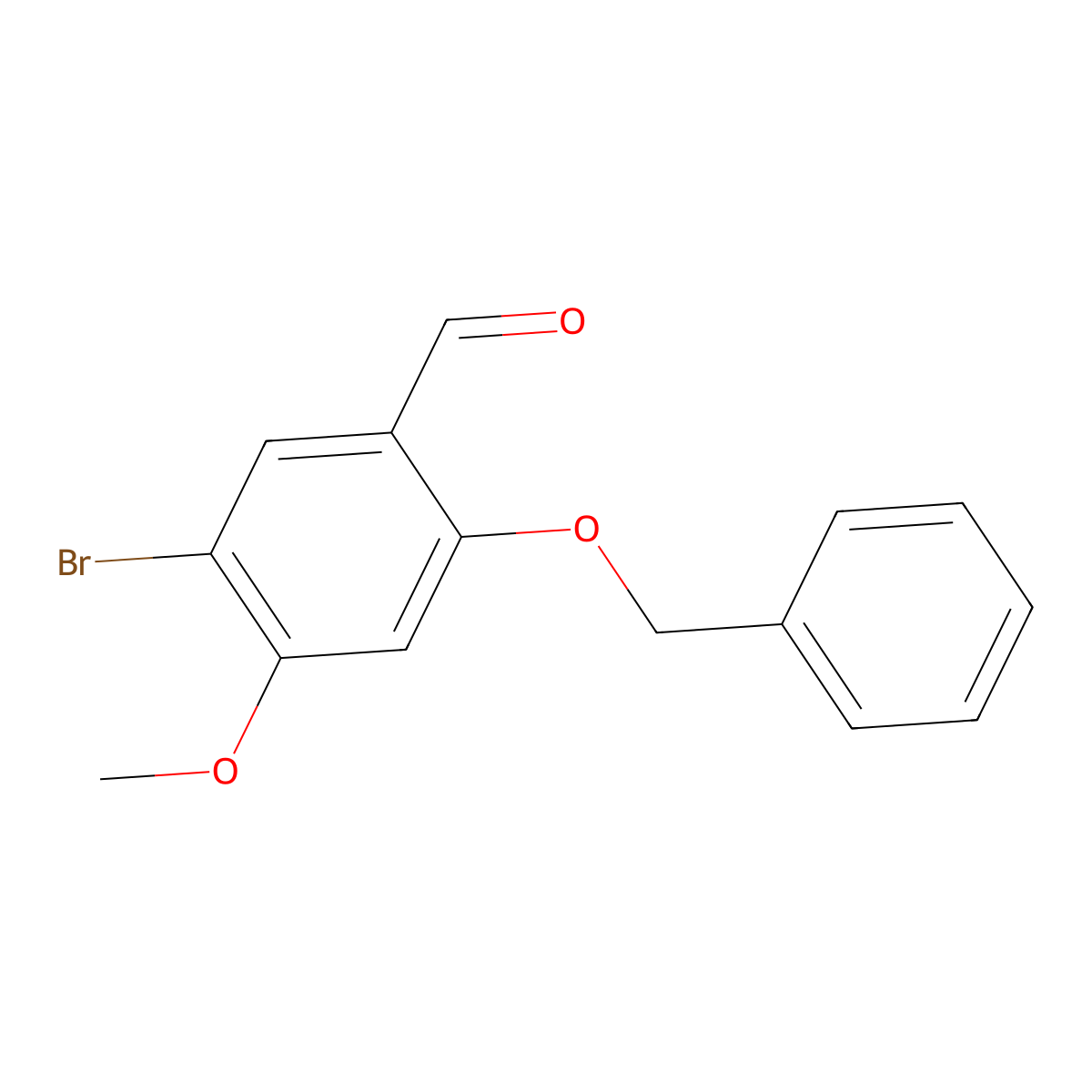 2-(Benzyloxy)-5-bromo-4-methoxybenzaldehyde molecular structure, CAS 1019636-94-2