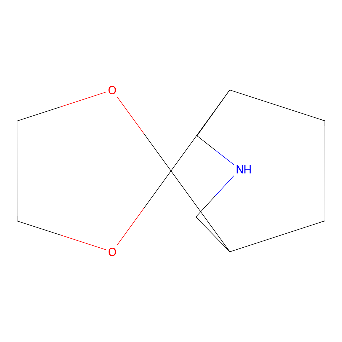 3-Azaspiro[bicyclo[3.2.1]octane-8,2'-[1,3]dioxolane] molecular structure, CAS 1019651-50-3