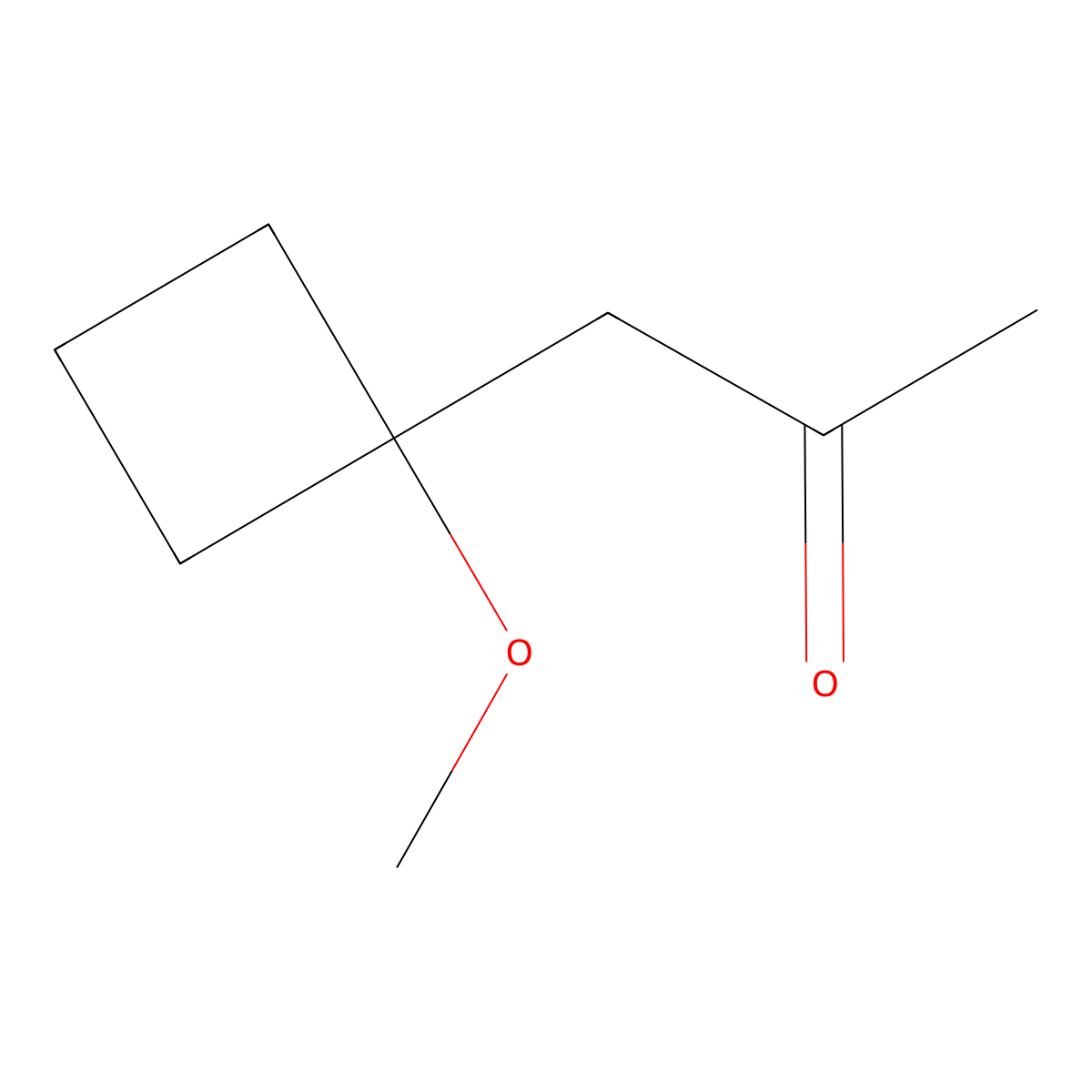 1-(1-Methoxycyclobutyl)propan-2-one molecular structure, CAS 101974-56-5