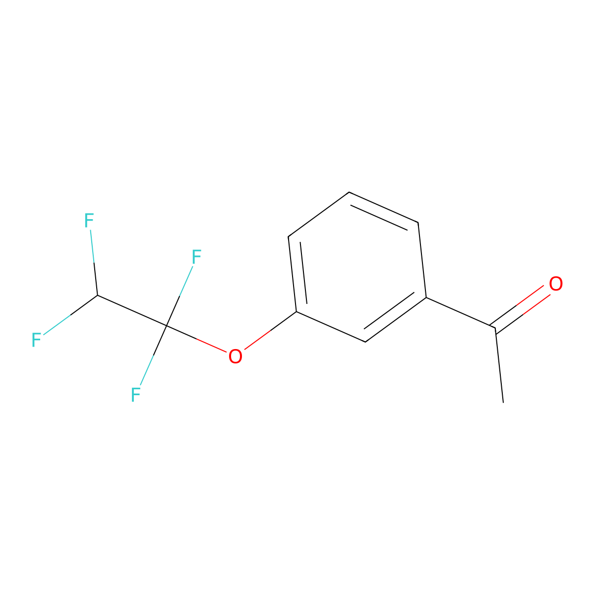 1-[3-(1,1,2,2-Tetrafluoroethoxy)phenyl]ethanone molecular structure, CAS 101975-16-0